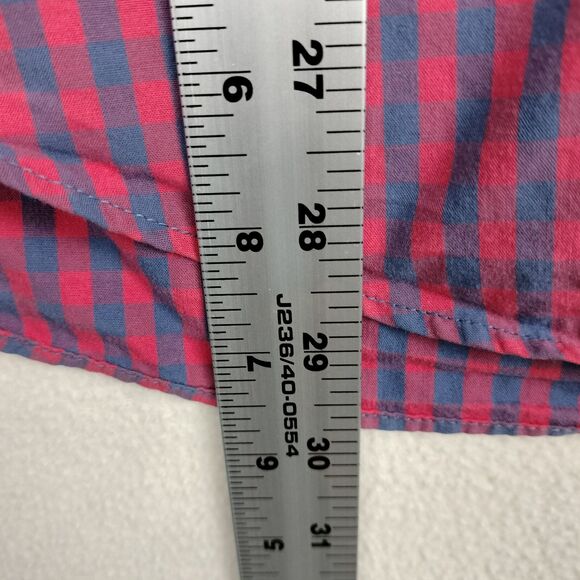 J Crew Shirts Mens XL Lot of 2 Red Check Plaid Slim Fit Long Sleeve Button Down - Picture 7 of 16